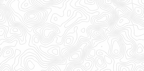 White wave line geography landscape Topo contour map on background. Geographic mountain relief diagram line wave carve pattern. Topographic world map texture.	
