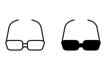 Glasses icon set. Glasses vector icon