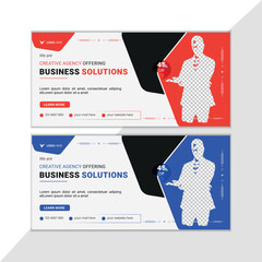 Business facebook cover design template