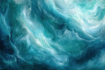 Obraz premium Abstract Blue and White Swirling Texture