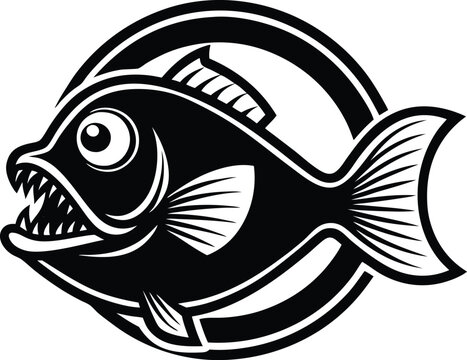 recommend clip art: anglerfish animal  vector sample logo vector