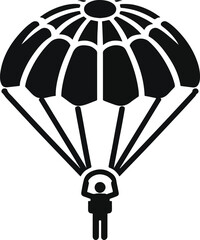 Stick Figure Parachute Icon