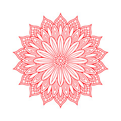 Creative Flower Circle Mandala Design 