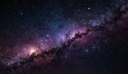 Vast night sky filled with stars and a beautiful milky way galaxy