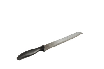 A serrated knife