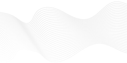 Fototapeta premium Vector wave digital white and gray blend futuristic technology flow tech transparent line stripe energy connection web music and sound, beautiful dynamic smooth space texture background.