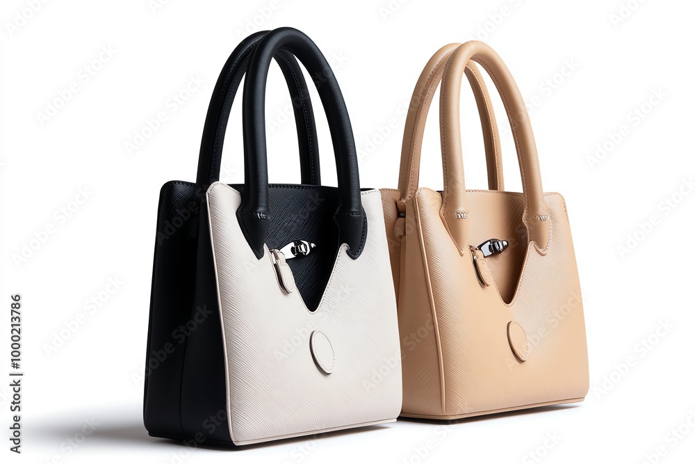 Aufkleber minimalist handbag design, with clean lines and a simple, structured shape, offering a sleek and mod