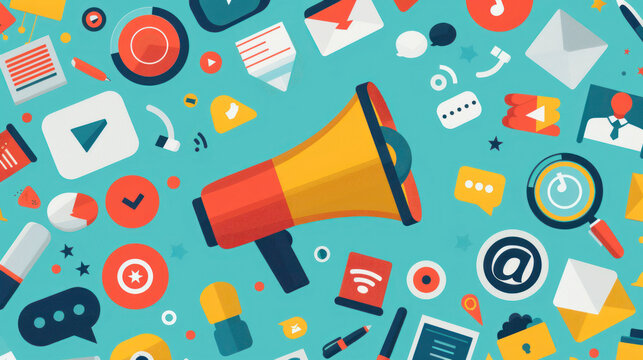 A visual of successful digital marketing campaigns in the education sector, from virtual open days to targeted ads.