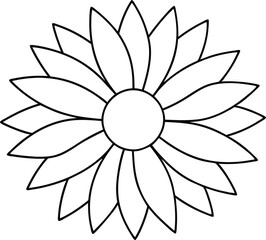 Lively Sunflower Design Vector Illustration Ideal for Wallpaper and Fabrics
