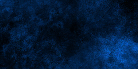 Abstract blue wall grunge background. Nebules blue texture decorative Venetian stucco for backgrounds. deep shiny blue and black dreamlike abstract fantasy under water background. dark blue concrete .