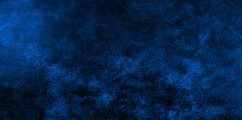Abstract blue wall grunge background. Nebules blue texture decorative Venetian stucco for backgrounds. deep shiny blue and black dreamlike abstract fantasy under water background. dark blue concrete .