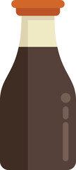 This vector illustration features a classic soy sauce bottle, perfect for adding a touch of asian cuisine to your designs