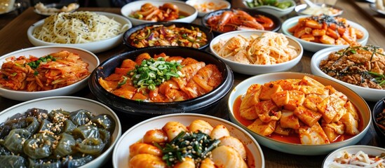 Korean Food Ripened Kimchi Kimchi Braised Spicy Chicken Spicy Andong Steamed Chicken Egg Roll Side Dish Pumpkin Fish Cake Bean Sprouts Seafood Shrimp