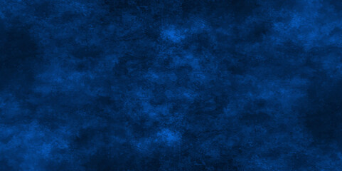 Abstract blue wall grunge background. Nebules blue texture decorative Venetian stucco for backgrounds. deep shiny blue and black dreamlike abstract fantasy under water background. dark blue concrete .