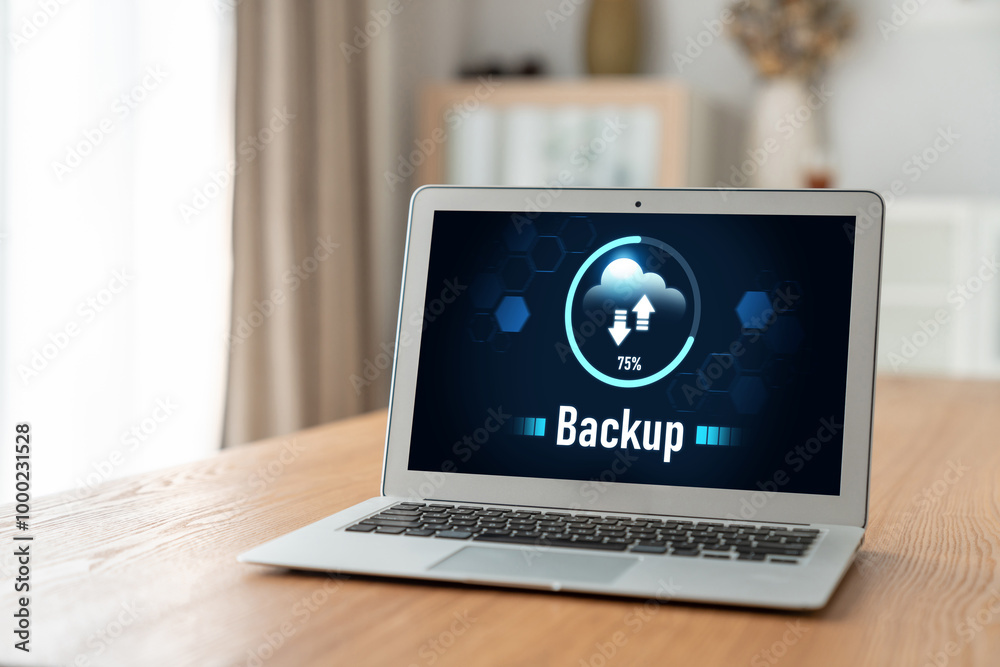 Poster backup storage data internet technology business concept. database storage cloud technology file dat