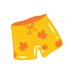colored cozy unisex summer shorts Illustration