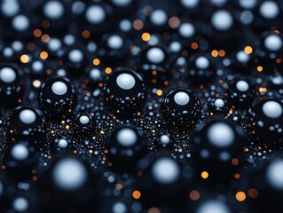Visualization of nanoparticles creating a protective layer on a surface, representing innovations in coatings