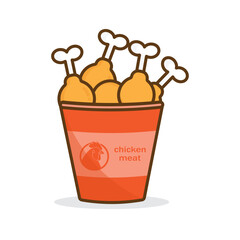 french fries in a package container