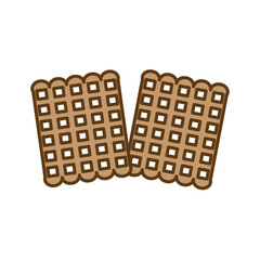 delicious and crunchy brown dry cookies
