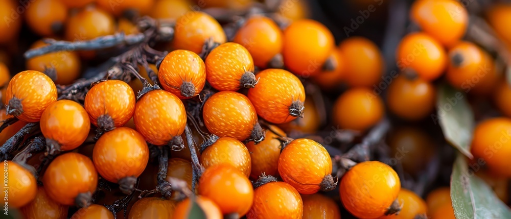 Sticker  A cluster of oranges atop a leafy green tree