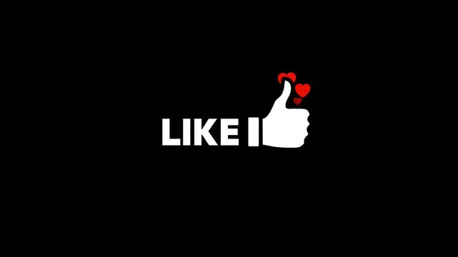Like comment share text animation with motion graphic clip template. HD resolution with hyper realistic 4K Background.	