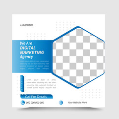 Creative modern business social media post design