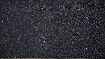 Fototapeta premium Rough asphalt texture, dark grey road surface top view
