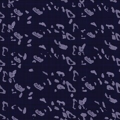 Dark purple camouflage flecked effect abstract seamless pattern background. Modern masculine bold graphic bandana design for block print hand craft camo animal trend. 