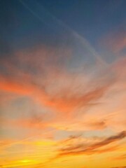 sunset in the sky