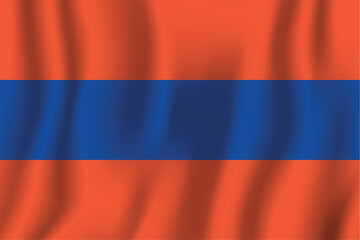Realistic Nassau national flag perfect color, scale, and proportion.