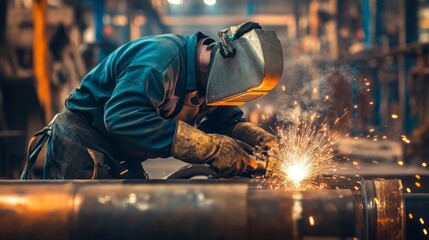 "Crafting Connections: A Welder Mastering Copper Pipe Techniques"
