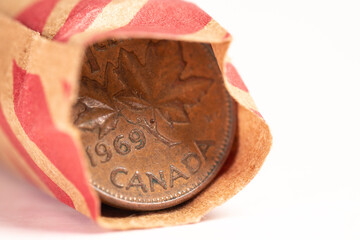 Canada Maple Leaf Penny Coin from 1969