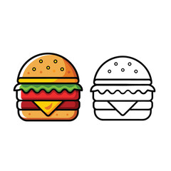 Burger  vector clip art illustration file. 