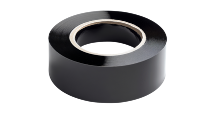 Black Electrical Tape Roll.