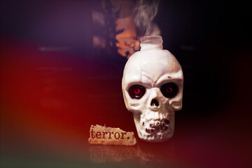 Spooky looking Halloween Skull