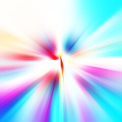 Obraz premium Colorful zoom motion effect. Abstract background. Color lines. Colored texture backdrop and banner. Multi color gradient pattern and textured wallpaper.