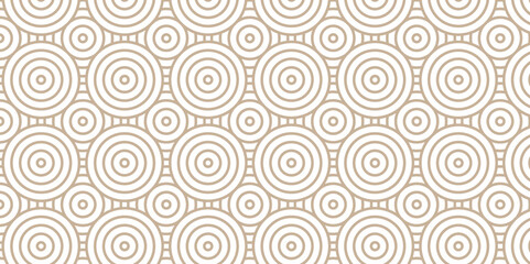 Overlapping Pattern Minimal diamond geometric transparent waves spiral and abstract circle wave line. seamless brown tiles tile stripe create retro square line backdrop pattern white background.