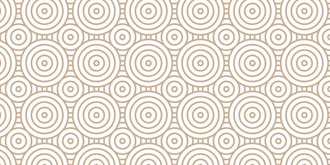 Overlapping Pattern Minimal diamond geometric transparent waves spiral and abstract circle wave line. seamless brown tiles tile stripe create retro square line backdrop pattern white background.