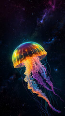 Fototapeta premium rainbow jellyfish