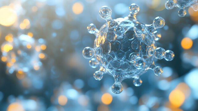 3d visualization of pertussis molecule highlighting current epidemic situation in czechia