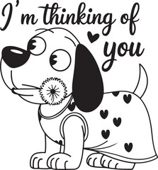 Cartoon dog vector illustration art