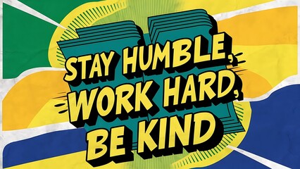 Stay Humble, Work Hard, Be Kind T-shirt Design Motivational Quote, Illustartion,Typography,Banner,Poster