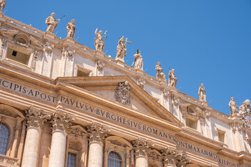 Fototapeta premium Exterior of St. Peter's Basilica.
