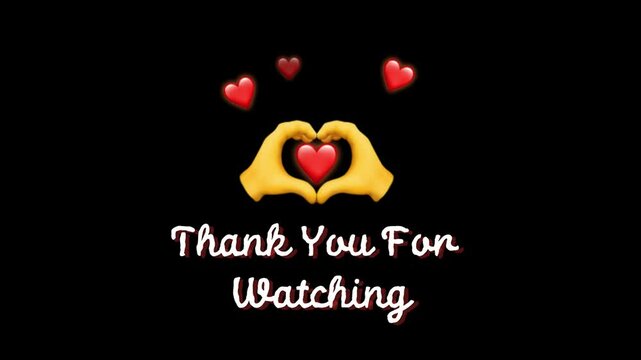 Thanks for watching text animation with motion graphic clip template. HD resolution with hyper realistic 4K Background.