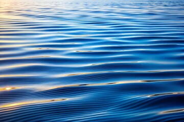 Close-up of water surface with gentle ripples and blue background