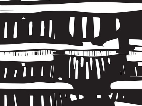 Abstract of many parallel horizontal stripes, with predominance for decoration and background with motif of conformity or variation