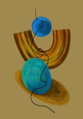 Abstract image for printing - digital painting