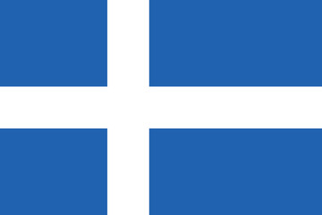 Flag of Shetland, a Scottish council area. Accurate proportion and official colors.