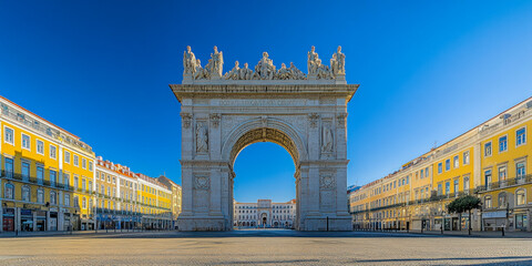 Fototapeta premium Arco da Rua Augusta, Lisbon architectural landmark