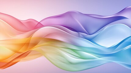 Fototapeta premium Abstract neural impulses in vivid, neon colors cascade down in a cascade.